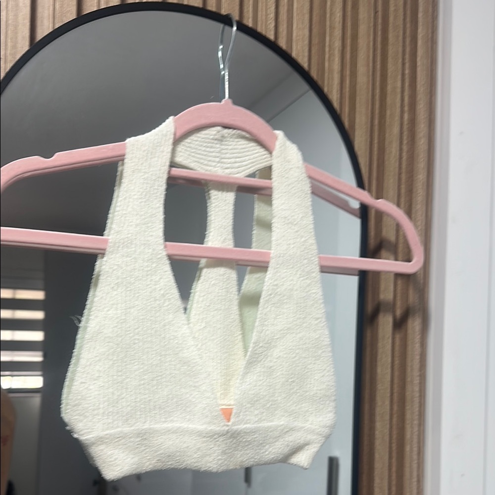 Zara Cream Halter Top